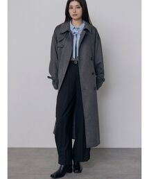 トレンチウール混コート　冬服