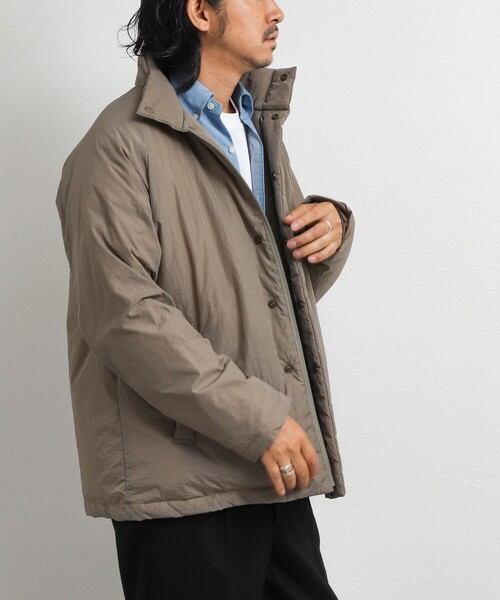 TAION(タイオン)の「【TAION/タイオン】別注 スタンドダウンミドル 26AW(ダウンジャケット/コート・メンズ・ブラック/ベージュ/ダークネイビー・S/M/L/XL)」の4枚目の写真