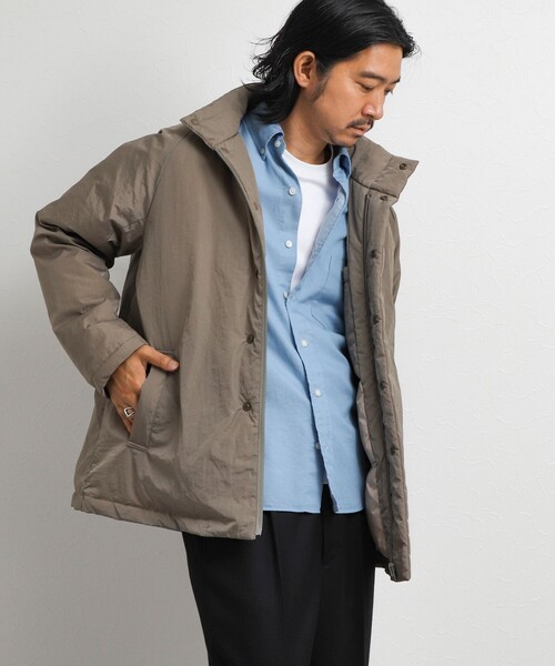 TAION(タイオン)の「【TAION/タイオン】別注 スタンドダウンミドル 26AW(ダウンジャケット/コート・メンズ・ブラック/ベージュ/ダークネイビー・S/M/L/XL)」の5枚目の写真