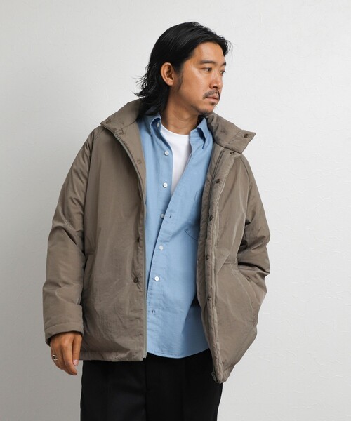 TAION(タイオン)の「【TAION/タイオン】別注 スタンドダウンミドル 26AW(ダウンジャケット/コート・メンズ・ブラック/ベージュ/ダークネイビー・S/M/L/XL)」の7枚目の写真