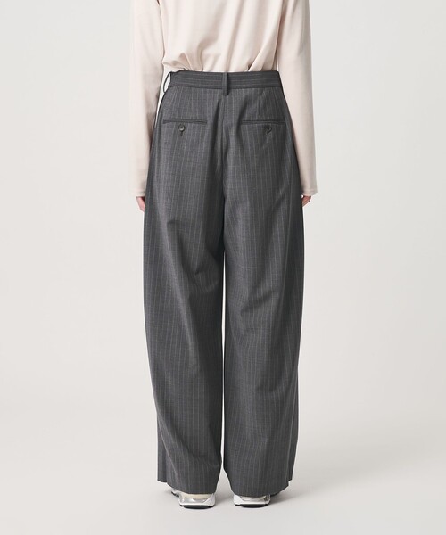 BEAUTY&YOUTH UNITED ARROWS(ビューティーアンドユースユナイテッドアローズ)の「毛ポリエステルブレンド トロピカル サイドタック ワイドパンツ(スラックス・レディース・ブラック/その他1/モカ・M/XS/S)」の12枚目の写真