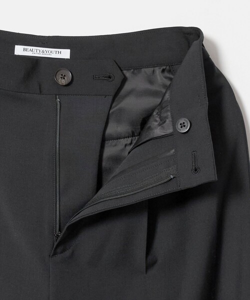 BEAUTY&YOUTH UNITED ARROWS(ビューティーアンドユースユナイテッドアローズ)の「毛ポリエステルブレンド トロピカル サイドタック ワイドパンツ(スラックス・レディース・ブラック/その他1/モカ・M/XS/S)」の22枚目の写真