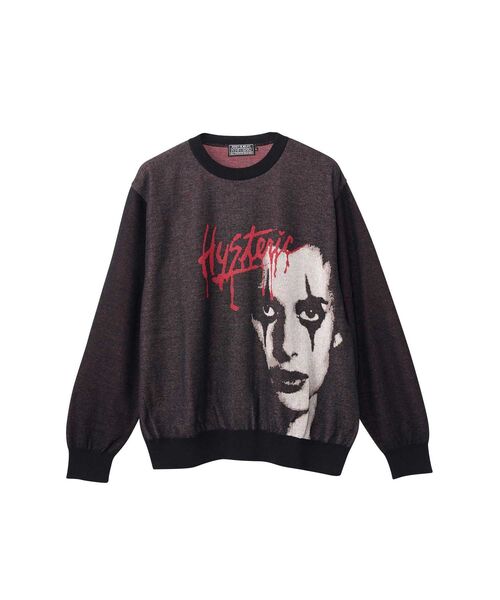 HYSTERIC GLAMOUR(ヒステリックグラマー)の「MOONSHINEジャカード セーター(ニット/セーター・メンズ・ブラック・X-LARGE/LARGE/MEDIUM/SMALL)」の1枚目の写真