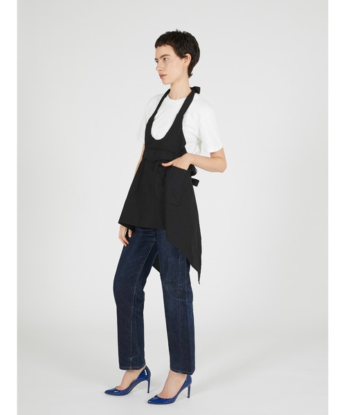 crinkle crinkle crinkle（クリンクルクリンクルクリンクル）の「【 crinkle crinkle crinkle 】 apron gilet blouse / エプロンジレブラウス（シャツ/ブラウス・レディース・ブラック/ホワイト・FREE）」の13枚目の写真