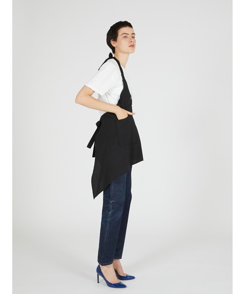 crinkle crinkle crinkle（クリンクルクリンクルクリンクル）の「【 crinkle crinkle crinkle 】 apron gilet blouse / エプロンジレブラウス（シャツ/ブラウス・レディース・ブラック/ホワイト・FREE）」の14枚目の写真
