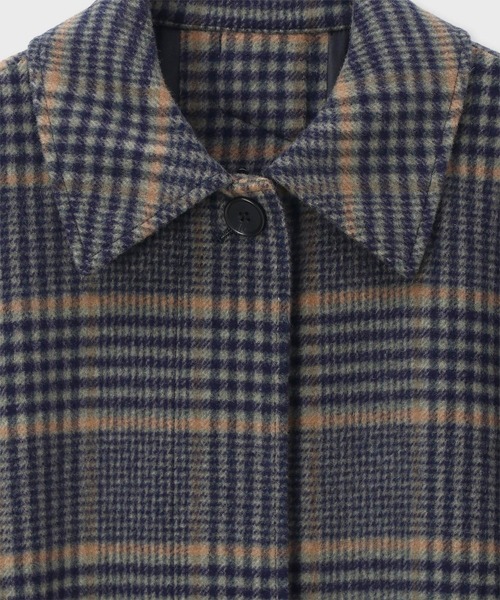 Paul Smith（ポールスミス）の「ウィメンズ チェック ステンカラーコート / 265302 360C（ステンカラーコート・レディース・グレイッシュベージュ・40）」の2枚目の写真