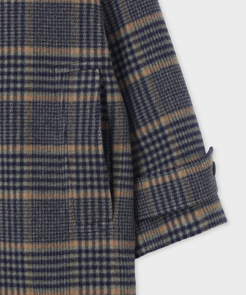 Paul Smith（ポールスミス）の「ウィメンズ チェック ステンカラーコート / 265302 360C（ステンカラーコート・レディース・グレイッシュベージュ・40）」の3枚目の写真