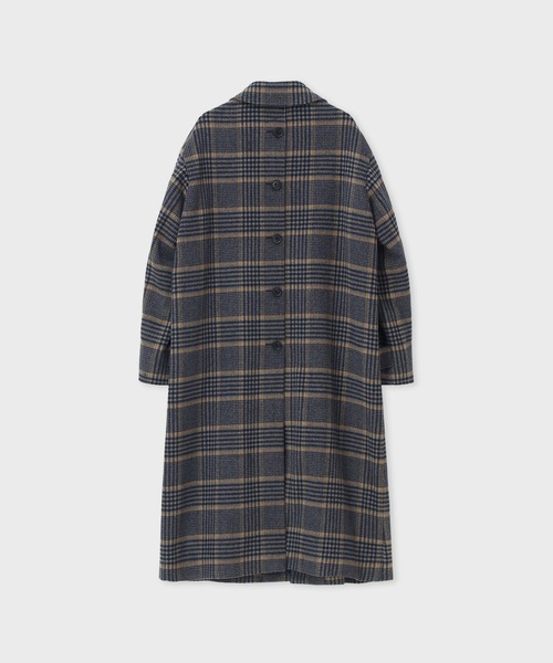 Paul Smith（ポールスミス）の「ウィメンズ チェック ステンカラーコート / 265302 360C（ステンカラーコート・レディース・グレイッシュベージュ・40）」の5枚目の写真