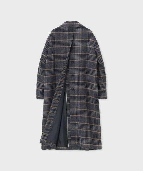 Paul Smith（ポールスミス）の「ウィメンズ チェック ステンカラーコート / 265302 360C（ステンカラーコート・レディース・グレイッシュベージュ・40）」の6枚目の写真