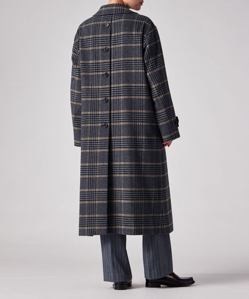 Paul Smith（ポールスミス）の「ウィメンズ チェック ステンカラーコート / 265302 360C（ステンカラーコート・レディース・グレイッシュベージュ・40）」の12枚目の写真