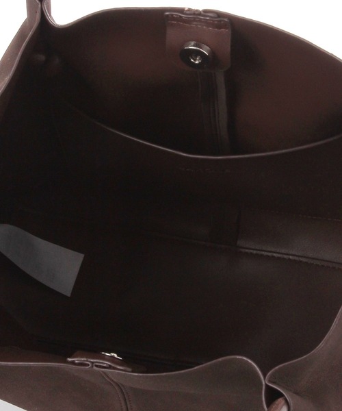 LAKOLE(ラコレ)の「ダブルフェイストートBAG / 1057247(トートバッグ・レディース・ダークブラウン/アイボリー/チャコール・FREE)」の13枚目の写真