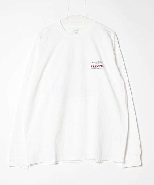 PEANUTS(ピーナッツ)の「ピーナッツ PEANUTS アイヒート 長袖Tシャツ(Tシャツ/カットソー・メンズ・ネイビー/ホワイト・S/M/L/LL/3L)」の2枚目の写真