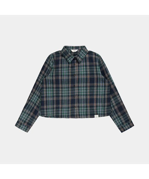 PIGMENT(ピグメント)の「ネオンフォレチェックシャツ (KYNB2606316)(シャツ/ブラウス・レディース・グリーン・FREE)」の1枚目の写真