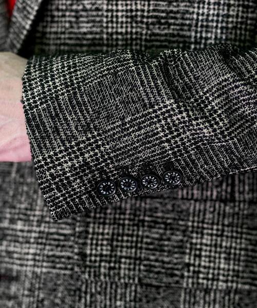 DRESSTERIOR（ドレステリア）の「【セットアップ可】ループグレンチェック リラックスジャケット（テーラードジャケット・メンズ・チャコールグレー・90/92/91/94）」の11枚目の写真