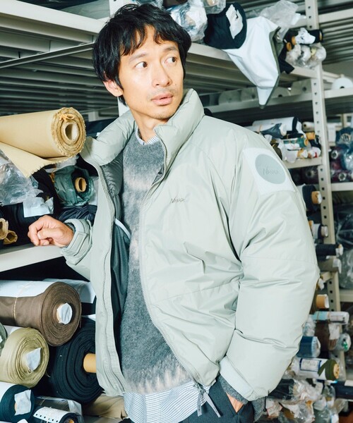 NANGA(ナンガ)の「NANGA/ナンガ SP DOWN JACKET made in japan/別注 日本製 スタンド ダウンジャケット(ダウンジャケット/コート・メンズ・ダークネイビー/グレー/オリーブ・X-LARGE/LARGE/MEDIUM/SMALL)」の5枚目の写真
