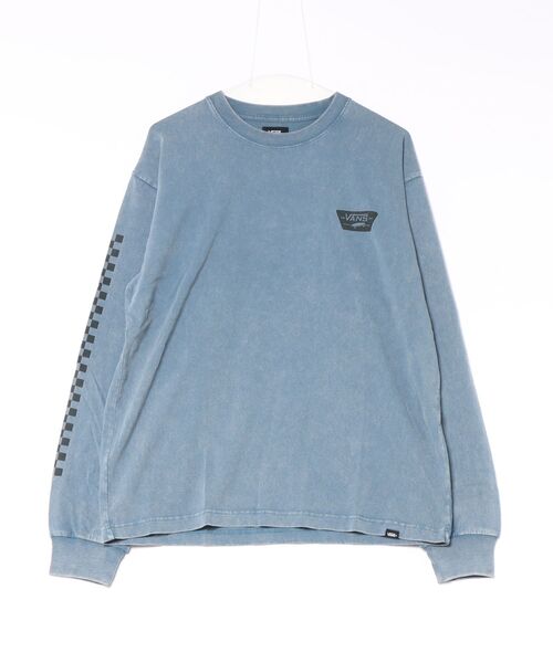 VANS(バンズ)の「VANSアパレル(WJ) ヴァンズ U Punch Hole Full Patch L TEE ロングスリーブ 126K1022200 ABC-MART限定 BLUE(Tシャツ/カットソー・メンズ・ブルー・X-LARGE/LARGE/MEDIUM/SMALL)」の1枚目の写真