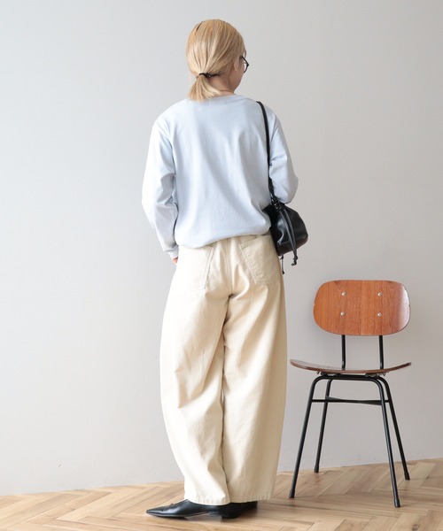 AMERICAN HOLIC(アメリカンホリック)の「リボン付きコーデュロイカーブパンツ(その他パンツ・レディース・ピンク/ホワイト系その他2/モカ・M/L)」の6枚目の写真