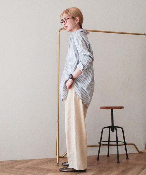 AMERICAN HOLIC(アメリカンホリック)の「リボン付きコーデュロイカーブパンツ(その他パンツ・レディース・ピンク/ホワイト系その他2/モカ・M/L)」の9枚目の写真