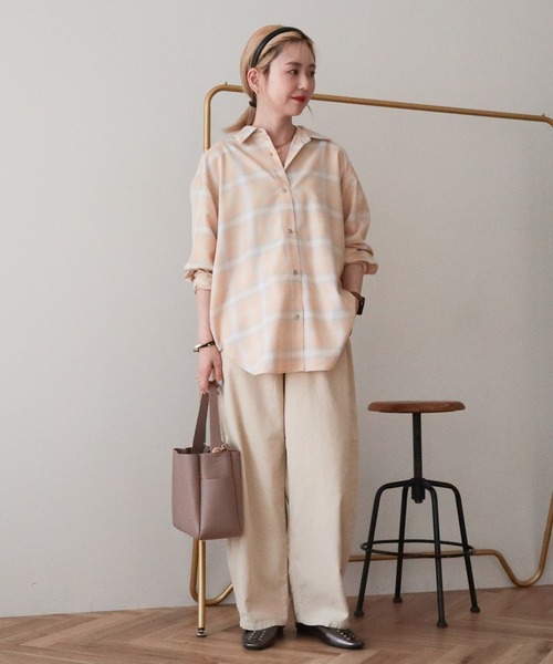 AMERICAN HOLIC(アメリカンホリック)の「リボン付きコーデュロイカーブパンツ(その他パンツ・レディース・ピンク/ホワイト系その他2/モカ・M/L)」の10枚目の写真