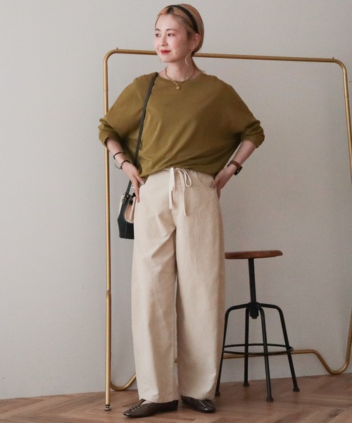 AMERICAN HOLIC(アメリカンホリック)の「リボン付きコーデュロイカーブパンツ(その他パンツ・レディース・ピンク/ホワイト系その他2/モカ・M/L)」の13枚目の写真