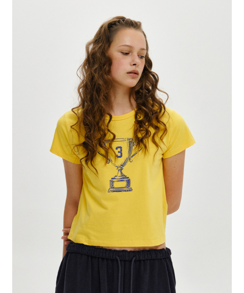 PLZPROJECT（プリーズプロジェクト）の「3RD TROPHY Tシャツ（イエロー）（Tシャツ/カットソー・レディース・その他・FREE）」の6枚目の写真