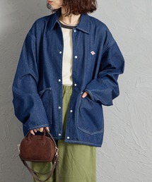 【WEB限定】[DANTON/ダントン] コットンデニム カバーオールシャツジャケット