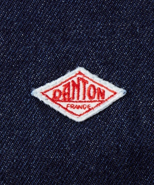 DANTON（ダントン）の「【WEB限定】[DANTON/ダントン] コットンデニム カバーオールシャツジャケット（カバーオール・レディース・ブラック/ブルー・40/42）」の6枚目の写真