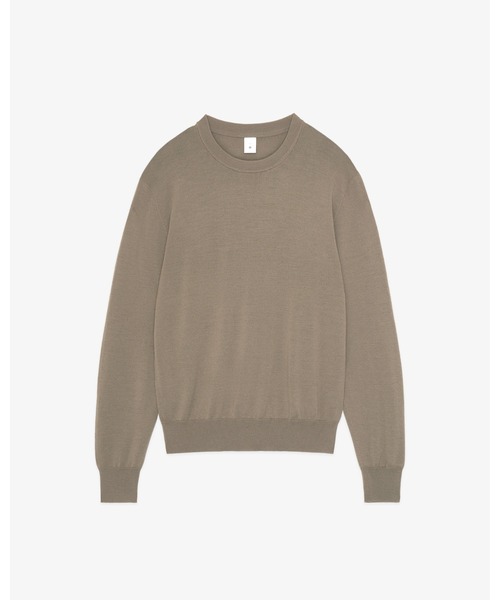 FRONT 11201(フロントワンワントゥーオーワン)の「W-G Merino Crew Sweater(ニット/セーター・メンズ・ブラック/グレー/ブラウン/ネイビー/ライトブラウン/チャコールグレー/ホワイト系その他/サンドグレー・M/XL/S/L)」の5枚目の写真