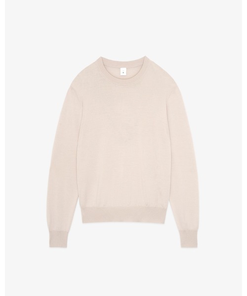 FRONT 11201(フロントワンワントゥーオーワン)の「W-G Merino Crew Sweater(ニット/セーター・メンズ・ブラック/グレー/ブラウン/ネイビー/ライトブラウン/チャコールグレー/ホワイト系その他/サンドグレー・M/XL/S/L)」の2枚目の写真