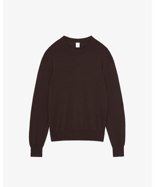 FRONT 11201(フロントワンワントゥーオーワン)の「W-G Merino Crew Sweater(ニット/セーター・メンズ・ブラック/グレー/ブラウン/ネイビー/ライトブラウン/チャコールグレー/ホワイト系その他/サンドグレー・M/XL/S/L)」の6枚目の写真