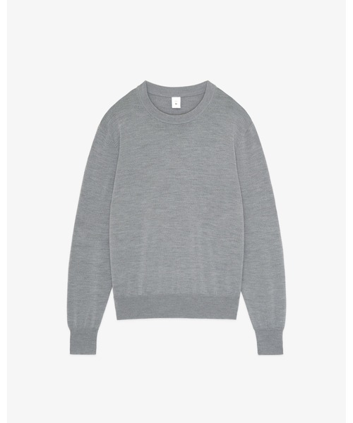 FRONT 11201(フロントワンワントゥーオーワン)の「W-G Merino Crew Sweater(ニット/セーター・メンズ・ブラック/グレー/ブラウン/ネイビー/ライトブラウン/チャコールグレー/ホワイト系その他/サンドグレー・M/XL/S/L)」の4枚目の写真