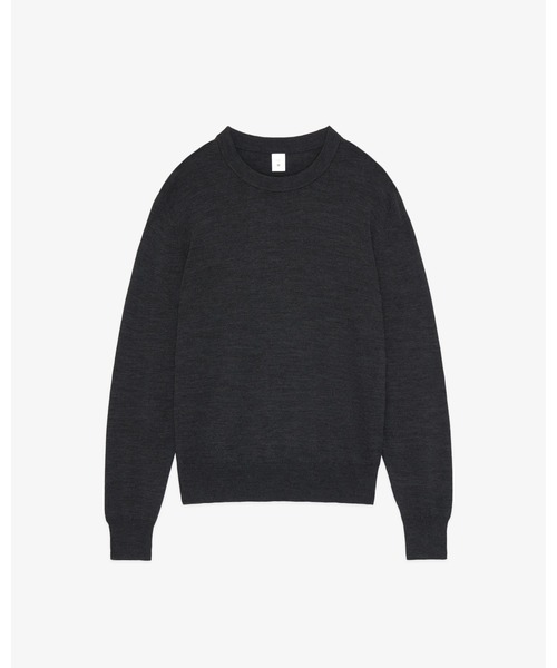 FRONT 11201(フロントワンワントゥーオーワン)の「W-G Merino Crew Sweater(ニット/セーター・メンズ・ブラック/グレー/ブラウン/ネイビー/ライトブラウン/チャコールグレー/ホワイト系その他/サンドグレー・M/XL/S/L)」の3枚目の写真