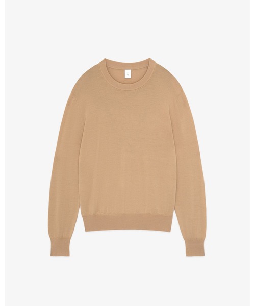 FRONT 11201(フロントワンワントゥーオーワン)の「W-G Merino Crew Sweater(ニット/セーター・メンズ・ブラック/グレー/ブラウン/ネイビー/ライトブラウン/チャコールグレー/ホワイト系その他/サンドグレー・M/XL/S/L)」の7枚目の写真