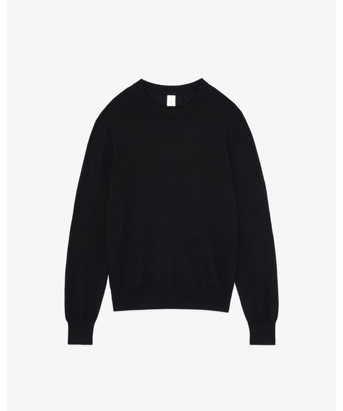 FRONT 11201(フロントワンワントゥーオーワン)の「W-G Merino Crew Sweater(ニット/セーター・メンズ・ブラック/グレー/ブラウン/ネイビー/ライトブラウン/チャコールグレー/ホワイト系その他/サンドグレー・M/XL/S/L)」の1枚目の写真