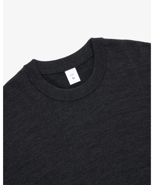 FRONT 11201(フロントワンワントゥーオーワン)の「W-G Merino Crew Sweater(ニット/セーター・メンズ・ブラック/グレー/ブラウン/ネイビー/ライトブラウン/チャコールグレー/ホワイト系その他/サンドグレー・M/XL/S/L)」の14枚目の写真