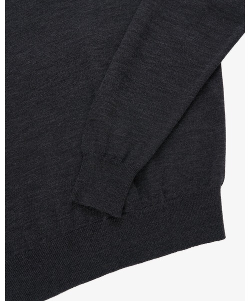 FRONT 11201(フロントワンワントゥーオーワン)の「W-G Merino Crew Sweater(ニット/セーター・メンズ・ブラック/グレー/ブラウン/ネイビー/ライトブラウン/チャコールグレー/ホワイト系その他/サンドグレー・M/XL/S/L)」の15枚目の写真