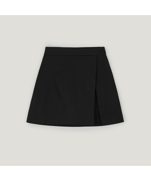 TWEE(トゥウィー)の「アレン サイドスリット ミニスカート(スカート・レディース・ベージュ/ブラック・MEDIUM/LARGE/SMALL)」の2枚目の写真