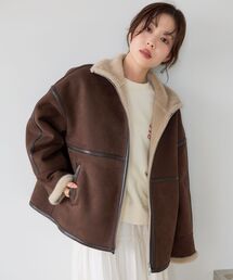 フェイクムートンショートコート