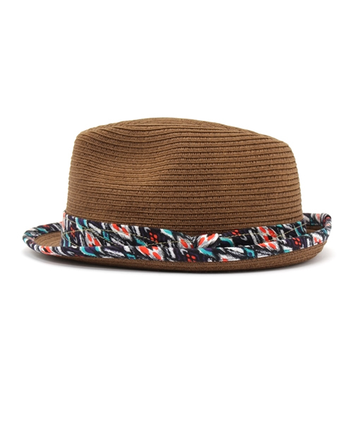 チャイハネ（チャイハネ）の「【チャイハネ】アフリカンペーパーハット（ハット・レディース・ブラウン/キナリ・FREE）」の3枚目の写真