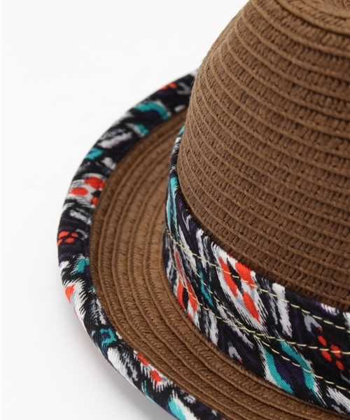 チャイハネ（チャイハネ）の「【チャイハネ】アフリカンペーパーハット（ハット・レディース・ブラウン/キナリ・FREE）」の6枚目の写真