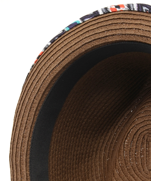 チャイハネ（チャイハネ）の「【チャイハネ】アフリカンペーパーハット（ハット・レディース・ブラウン/キナリ・FREE）」の8枚目の写真