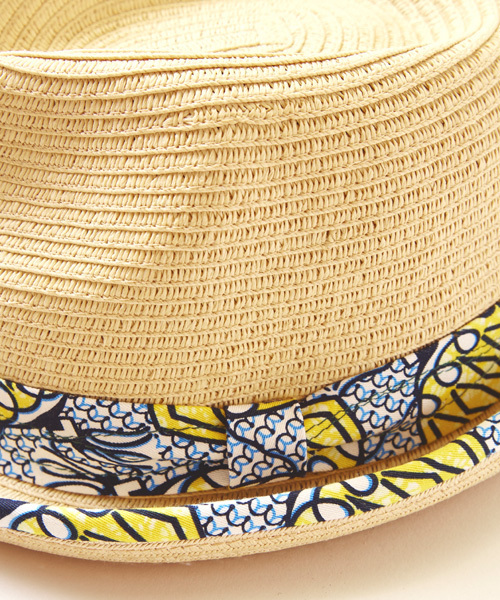 チャイハネ（チャイハネ）の「【チャイハネ】アフリカンペーパーハット（ハット・レディース・ブラウン/キナリ・FREE）」の12枚目の写真