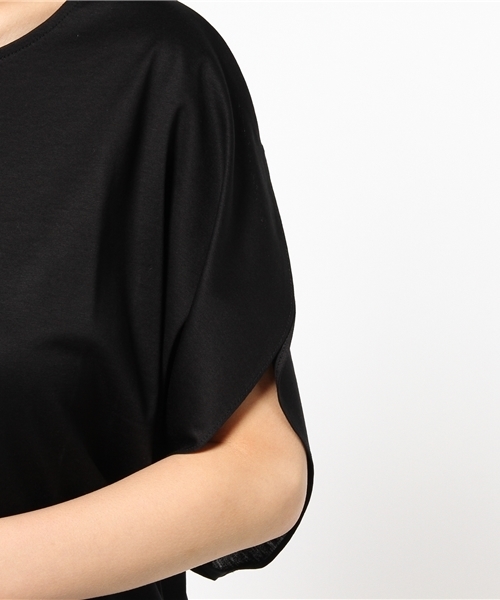 FIGARO Paris（フィガロパリ）の「ガスヤキギザコットンドルマンプルオーバー◆（Tシャツ/カットソー・レディース・ブラック/ブラック系その他/チャコールグレー・FREE）」の12枚目の写真
