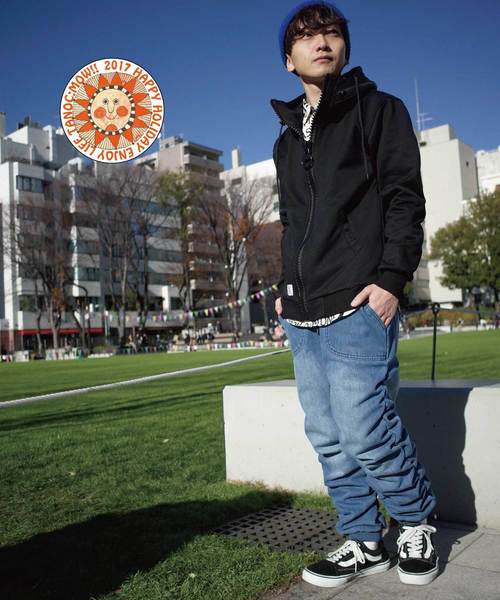 rovtski（ロフトスキー）の「裏毛メガジップパーカー/1K14060201（パーカー・メンズ・サックスブルー/グリーン/ワインレッド/ミント/ネイビー/ブラック/ダークグリーン/グリーン系その他/ピンク/杢グレー/ホワイト系その他/エメラルド/ガンメタ/レッド/イエロー・LARGE/MEDIUM/X-LARGE）」の18枚目の写真