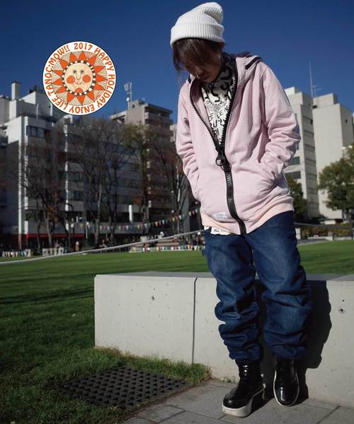 rovtski（ロフトスキー）の「裏毛メガジップパーカー/1K14060201（パーカー・メンズ・サックスブルー/グリーン/ワインレッド/ミント/ネイビー/ブラック/ダークグリーン/グリーン系その他/ピンク/杢グレー/ホワイト系その他/エメラルド/ガンメタ/レッド/イエロー・LARGE/MEDIUM/X-LARGE）」の17枚目の写真