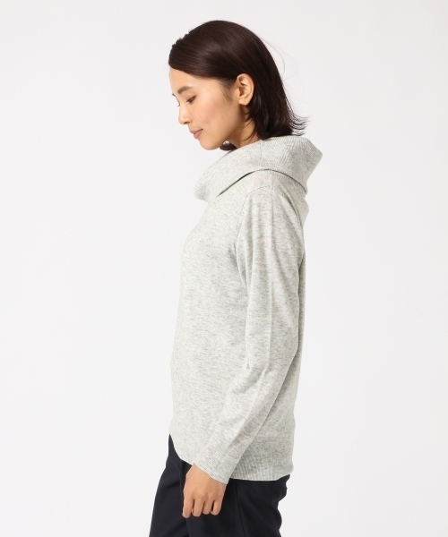 GLOBAL WORK（グローバルワーク）の「12ゲージ2WAYオフショルニット/737311（ニット/セーター・レディース・ワインレッド/ライトグレー/ダークグレー/カーキ・LARGE/MEDIUM）」の11枚目の写真