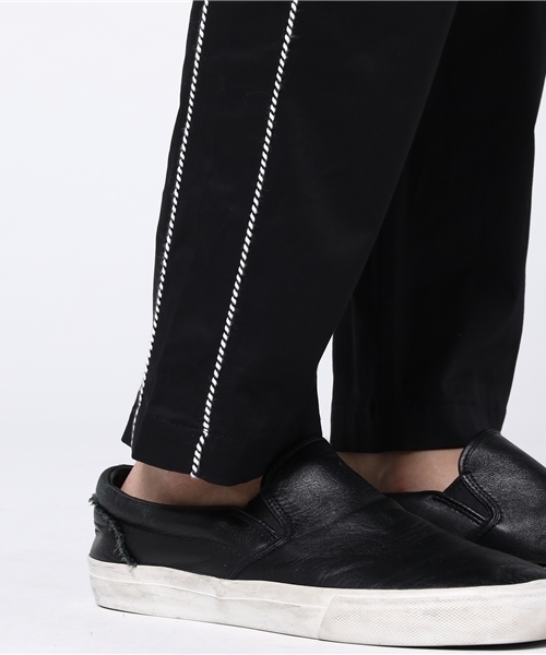 NUMBER (N)INE(ナンバーナイン)の「PIPING EASY PANTS(その他パンツ・メンズ・ネイビー/ブラック×ブラック/ブラック×ホワイト・4/2/3)」の12枚目の写真