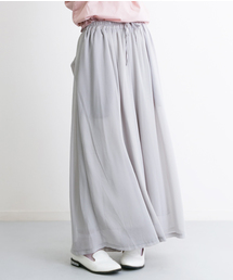 MERLOT | シフォンワイドガウチョパンツ4300(その他パンツ)