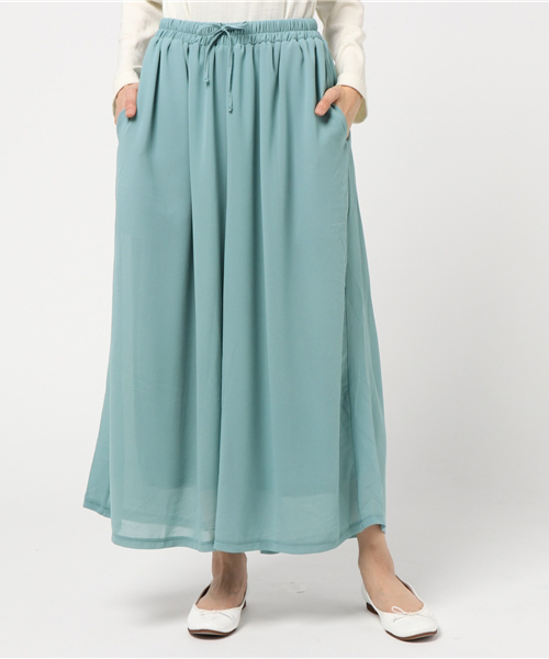 MERLOT（メルロー）の「シフォンワイドガウチョパンツ4300（その他パンツ・レディース・ブラック/ピンク/グレー/ブルー・FREE）」の16枚目の写真