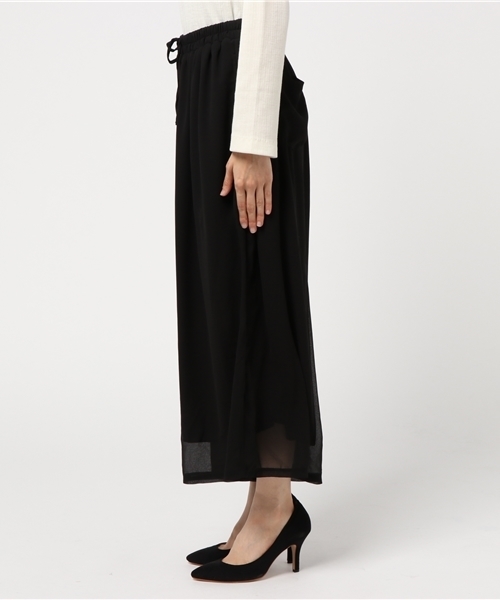 MERLOT（メルロー）の「シフォンワイドガウチョパンツ4300（その他パンツ・レディース・ブラック/ピンク/グレー/ブルー・FREE）」の7枚目の写真